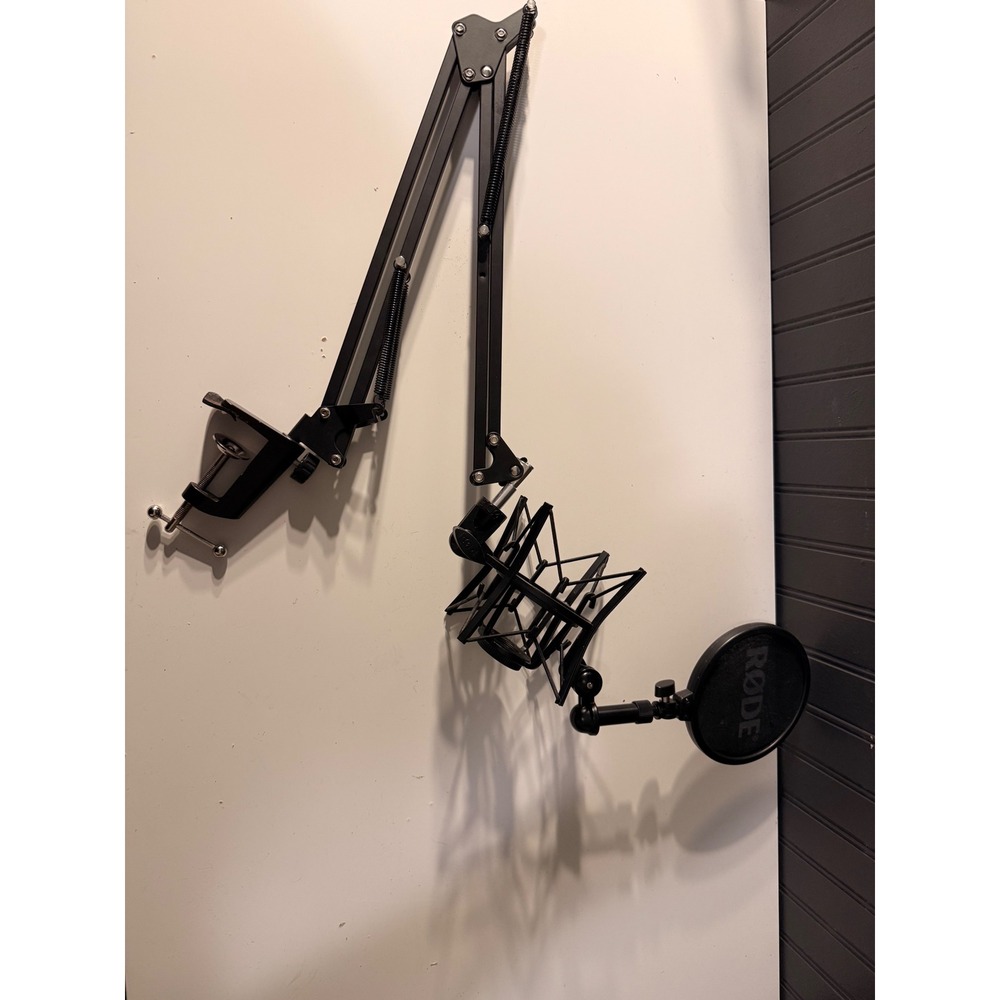 Rode PSA1 Black Adjustable Studio Microphone Boom Arm Stand w/ Desk Clamp